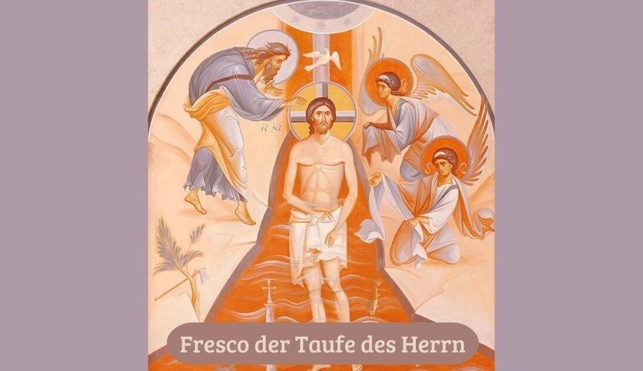 Fresco der Taufe des Herrn
