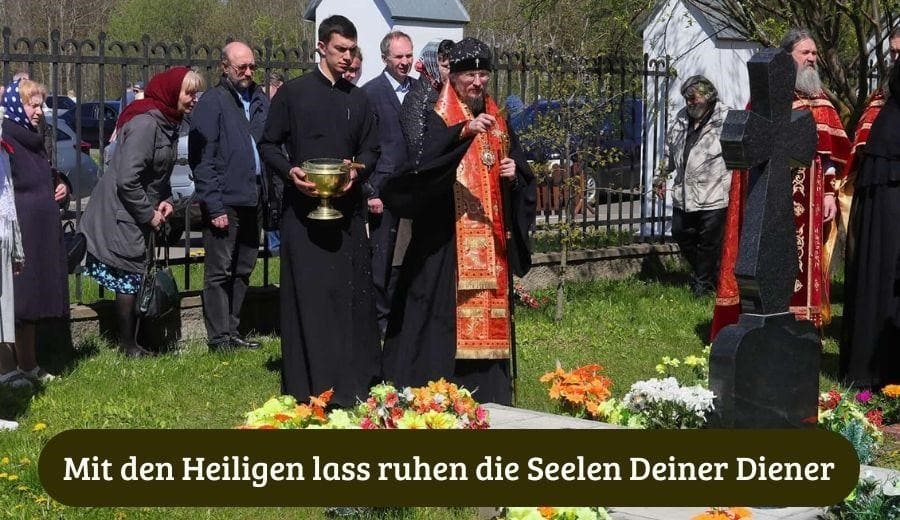 Segnung der Gr&auml;ber an Radonitza