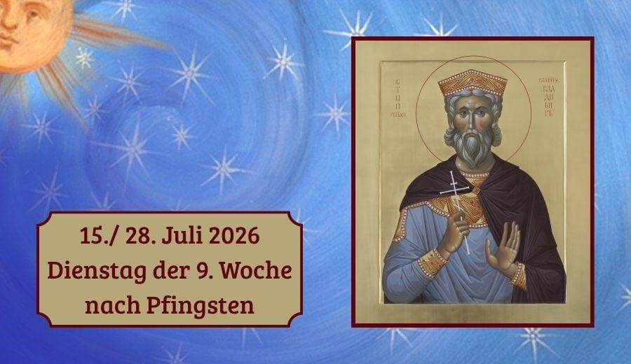 Dienstag der 9. Woche nach Pfingsten