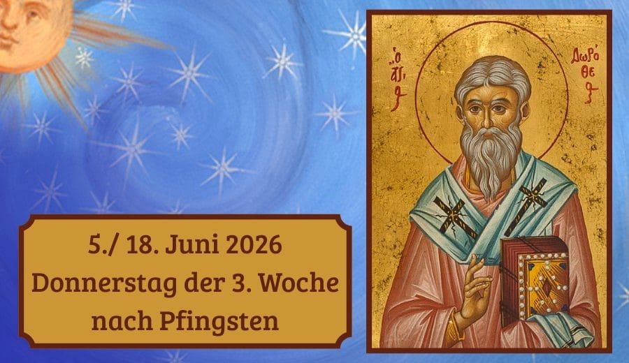 Donnerstag der 3. Woche nach Pfingsten