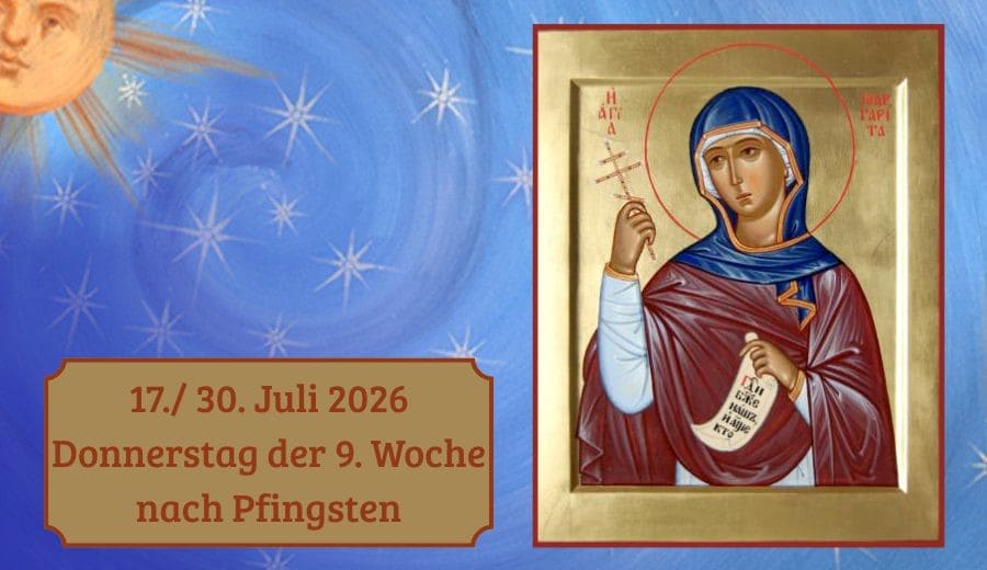 Donnerstag der 9. Woche nach Pfingsten