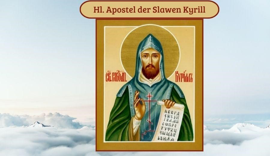 Hl Kyrill Lehrer der Slawen