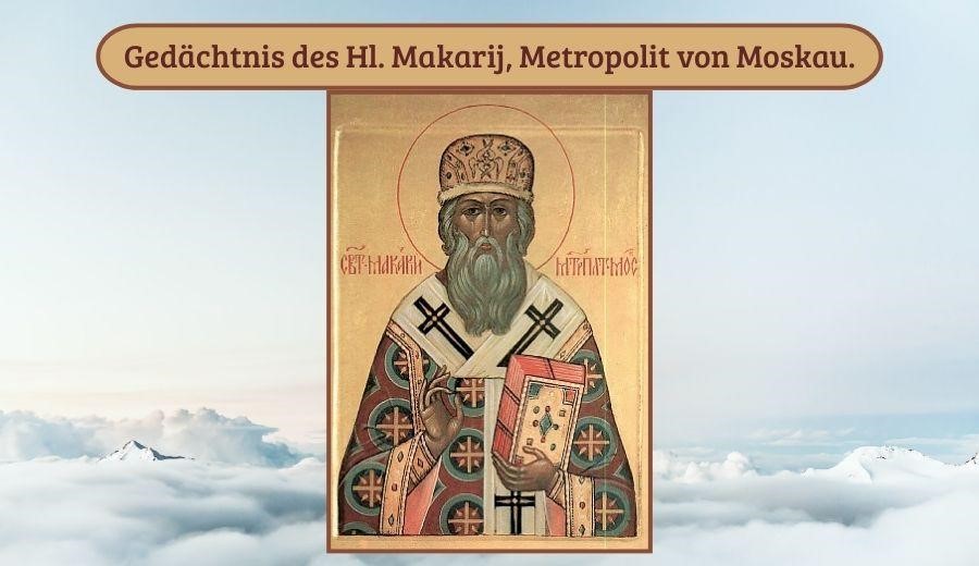 Hl. Makarij, Metropolit von Moskau