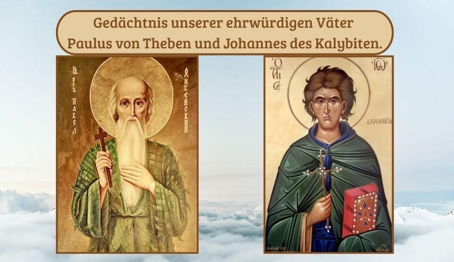 V&auml;ter Paulus von Theben und Johannes des Kalybiten