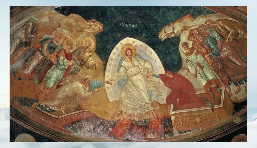 Fresco &ldquo;H&ouml;llenfahrt Christi&rdquo;