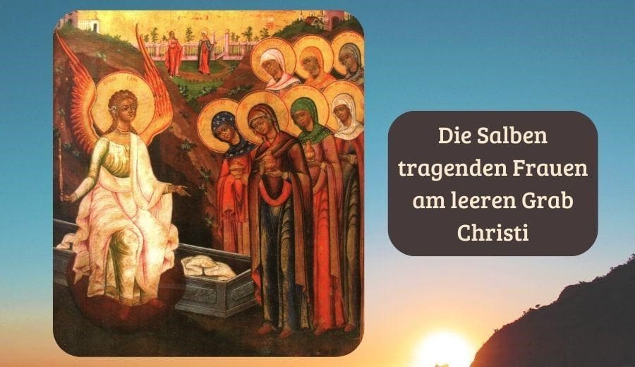 am leeren Grab Christi