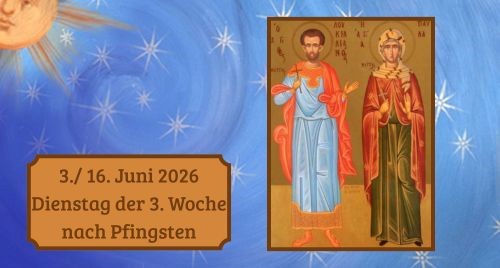 Dienstag der Dritten Woche nach Pfingsten 2026