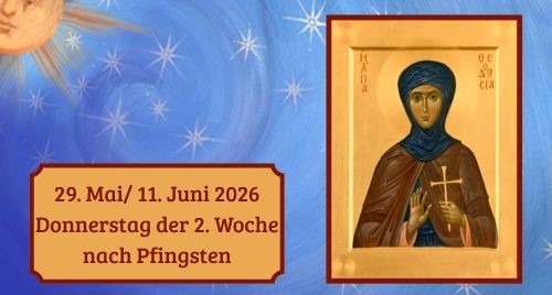 Donnerstag der Zweiten Woche nach Pfingsten 2026