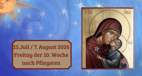 Freitag der Zehnten Woche nach Pfingsten 2026