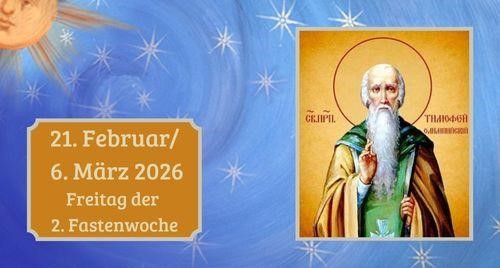 Freitag der zweiten Fastenwoche 2026