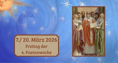 Freitag der vierten Fastenwoche 2026