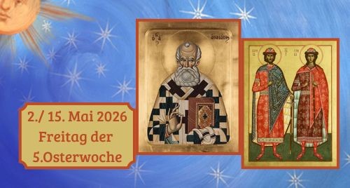 Freitag der fünften Osterwoche 2026