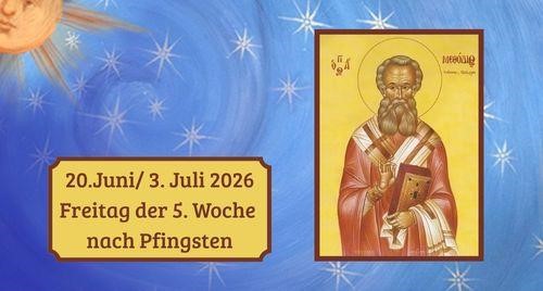 Freitag der Fünften Woche nach Pfingsten 2026