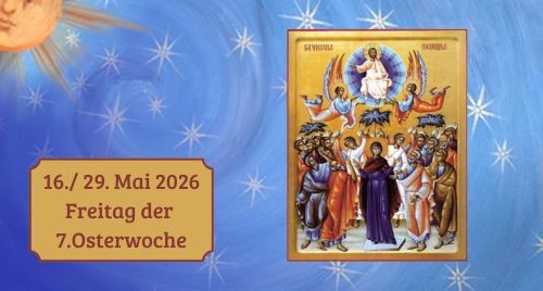 Freitag der Siebten Osterwoche 2026
