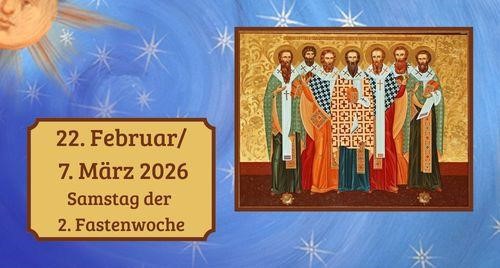 Samstag der zweiten Fastenwoche 2026