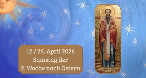 Samstag der zweiten Osterwoche 2026