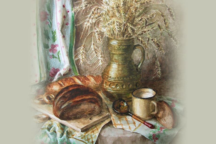 Bread on the table