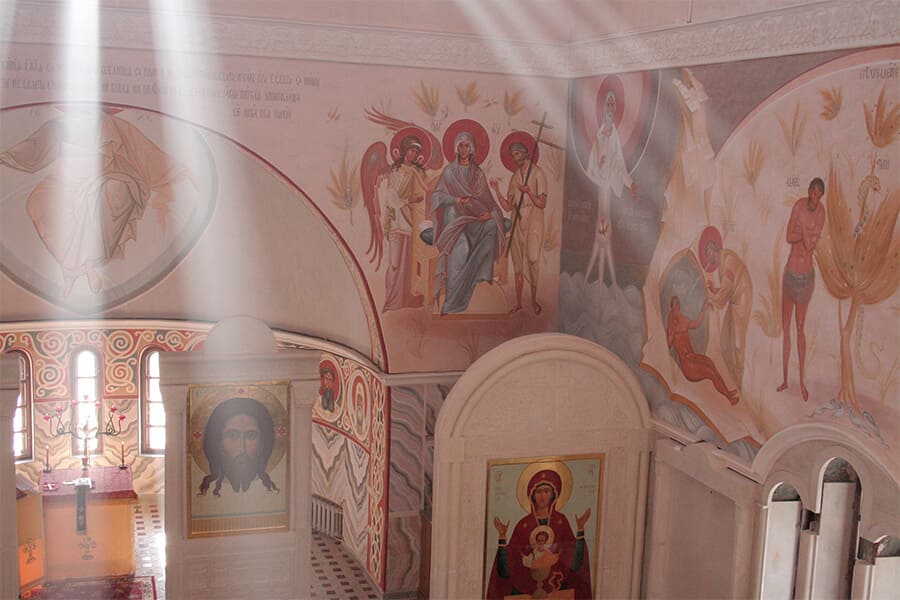 Frescoes in the church