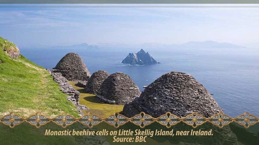 Monastic beehive cells on Little Skellig Island