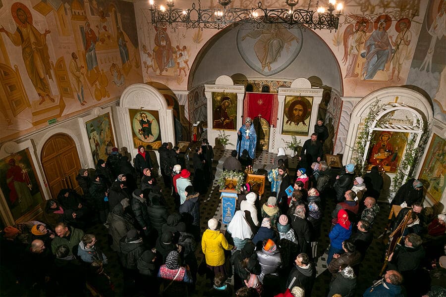 People in the church