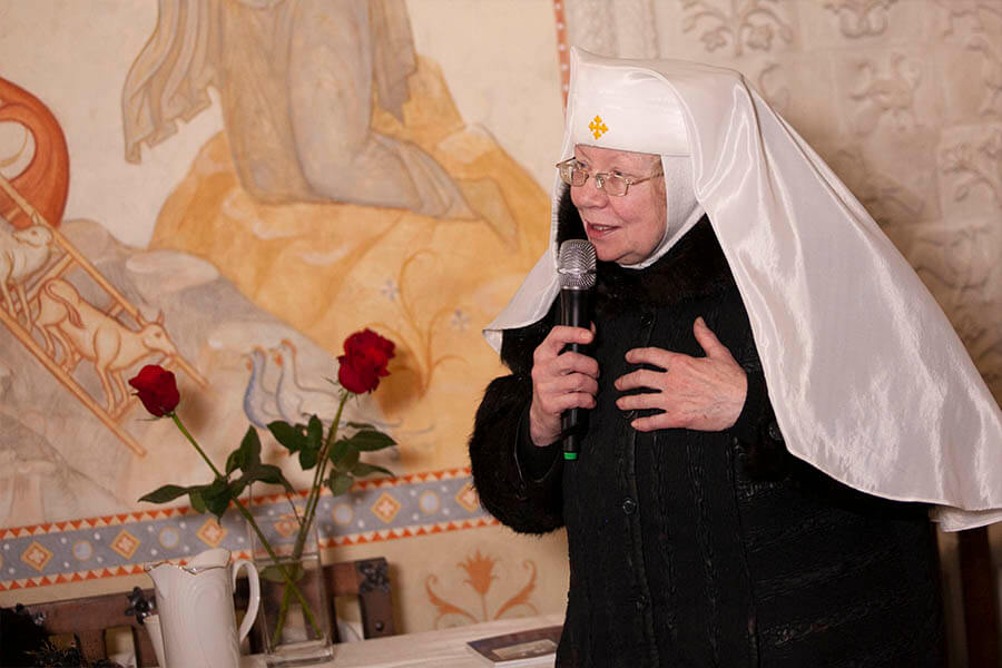 Sr Galina at the meeting of Sisters of Mercy