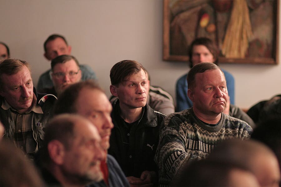 The brothers at the church homestead