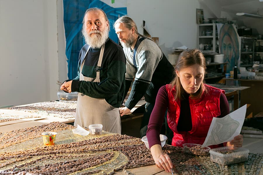  assembling mosaics
