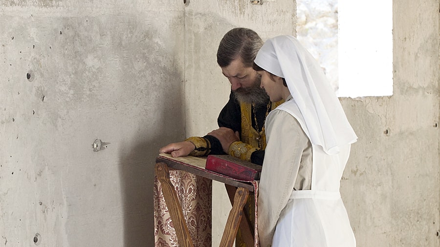 Sister at a Confession