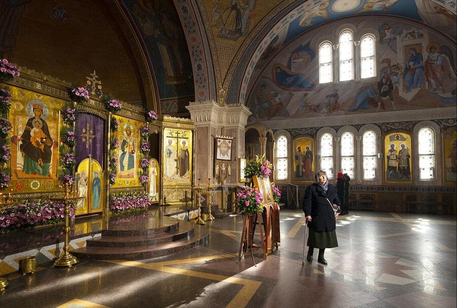 festive church of St Elisabeth convent