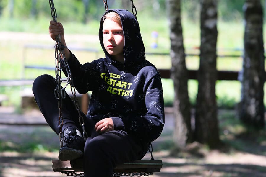 on the swing