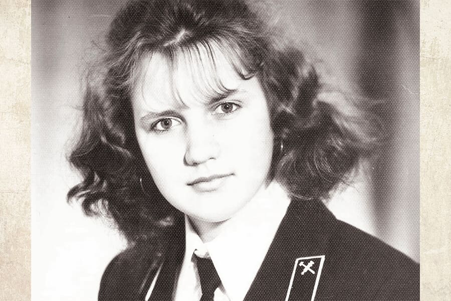 Natalia Silantyeva - a train attendant 