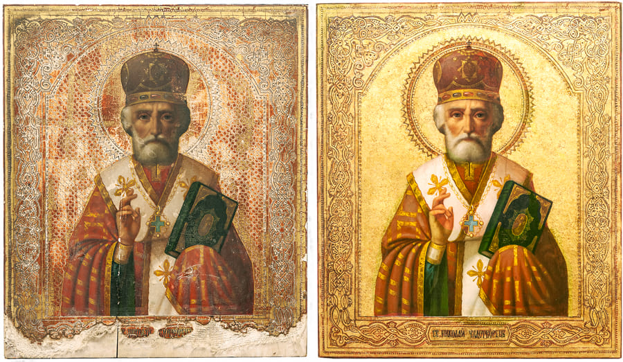 cleaning an icon