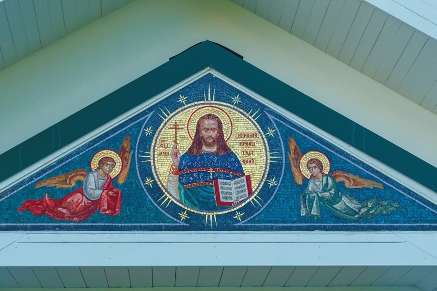 Fresco image of St Nicholas Simo
