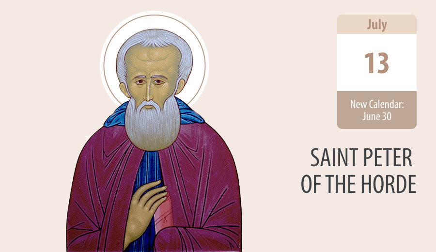 the life of Saint Peter of the Horde