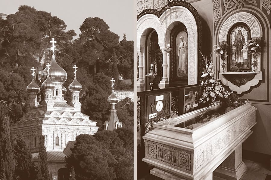 St Mary Magdalene Church at the foot of the Mount of Olives