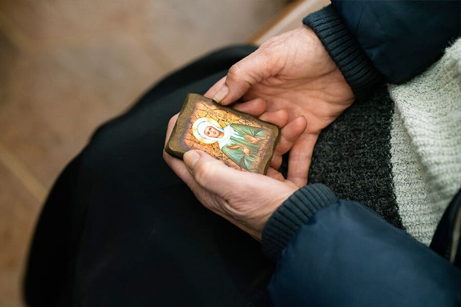 the icon of St Valentina