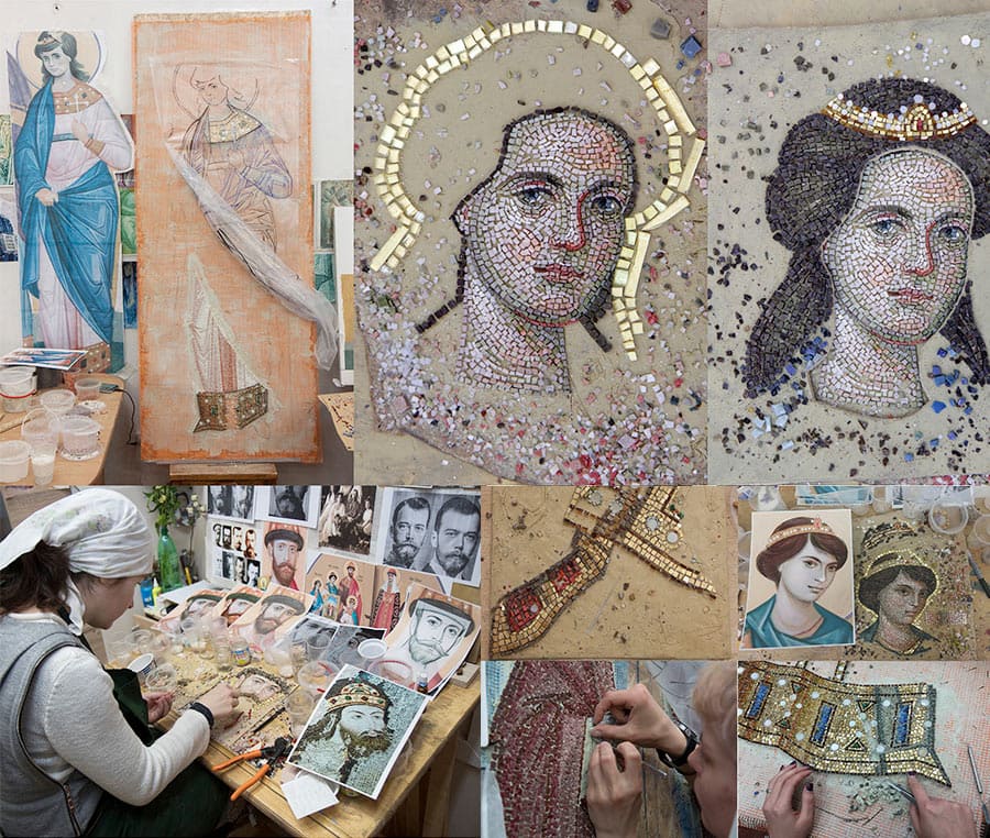 the work on mosaic