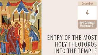 Entry of the Most Holy Theotokos into the Temple