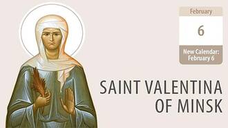 St Valentina of Minsk