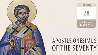 Apostle Onesimus, Illumined by Saint Paul