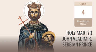 the life of the Holy Martyr John Vladimir Serbian Prince 