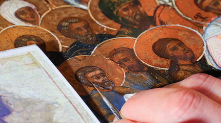 The icon restoration studio: giving a new life to an icon