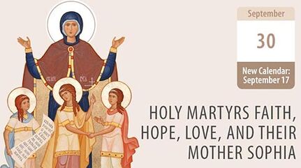 Faith, Hope and Love - Christian saints and virtues