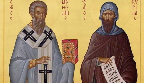 Saints Cyrille et Méthode, créateurs de l'alphabet slave