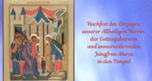 Einführung der Gottesgebärerin in den Tempel