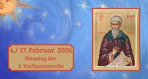 Dienstag der dritten Vorfastenwoche 2026