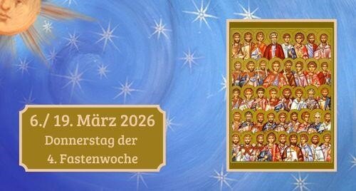 Donnerstag der vierten Fastenwoche 2026