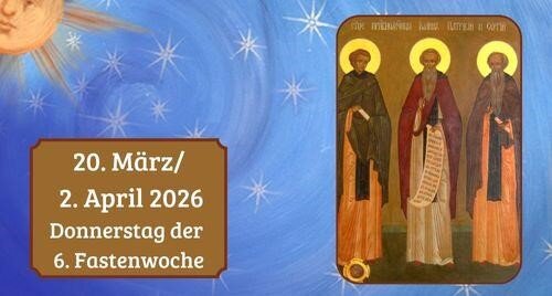 Donnerstag der sechsten Fastenwoche 2026
