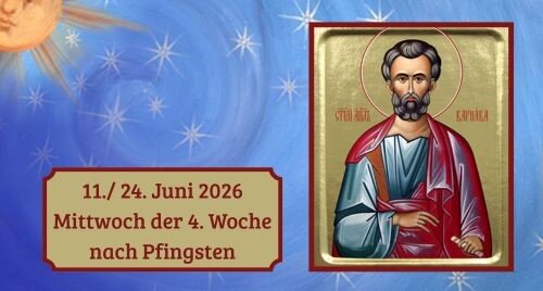 Mittwoch der Vierten Woche nach Pfingsten 2026