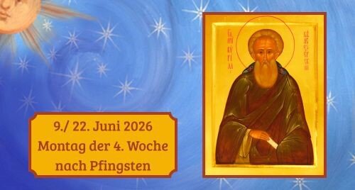 Montag der Vierten Woche nach Pfingsten 2026